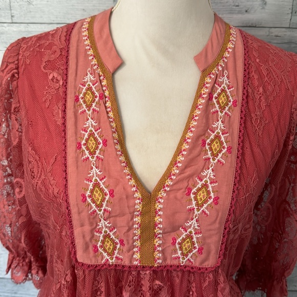 ANTHROPOLOGIE BLANK LONDON KIYANA LACE TOP - Picture 4 of 9